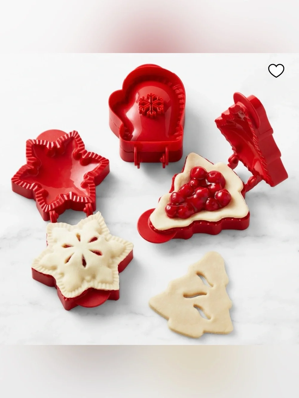 Williams Sonoma Holiday Hand Pie Molds, Set of 3, William Sonoma Mini Pie Molds